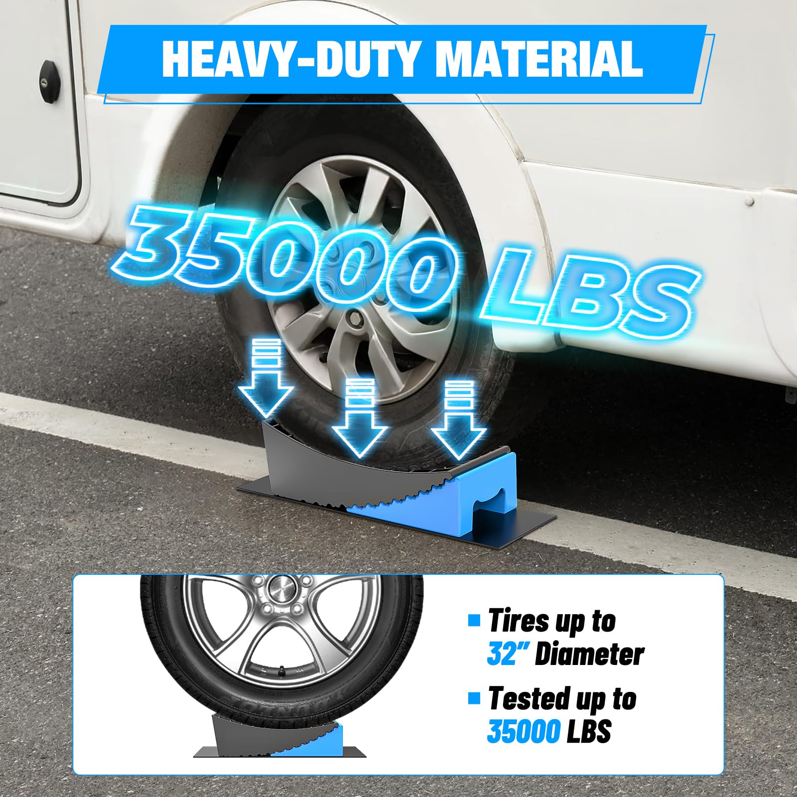 Foto 3 pulgar | Paquete De 2 Bloques Niveladores Rv Leveler Nilight Para Autocaravanas, 35 000 Libras - Venta Internacional.