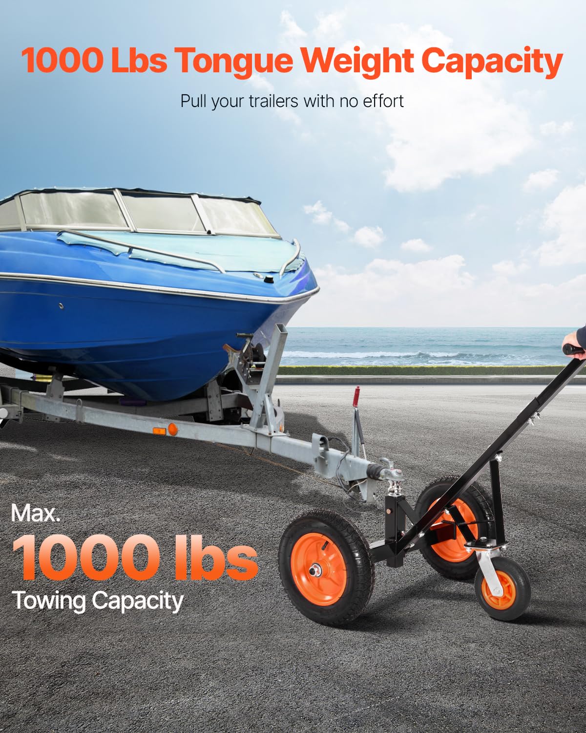 Foto 2 | Remolque Dolly Vevor Con Lengüeta De 1000 Libras Y Altura Ajustable - Venta Internacional.