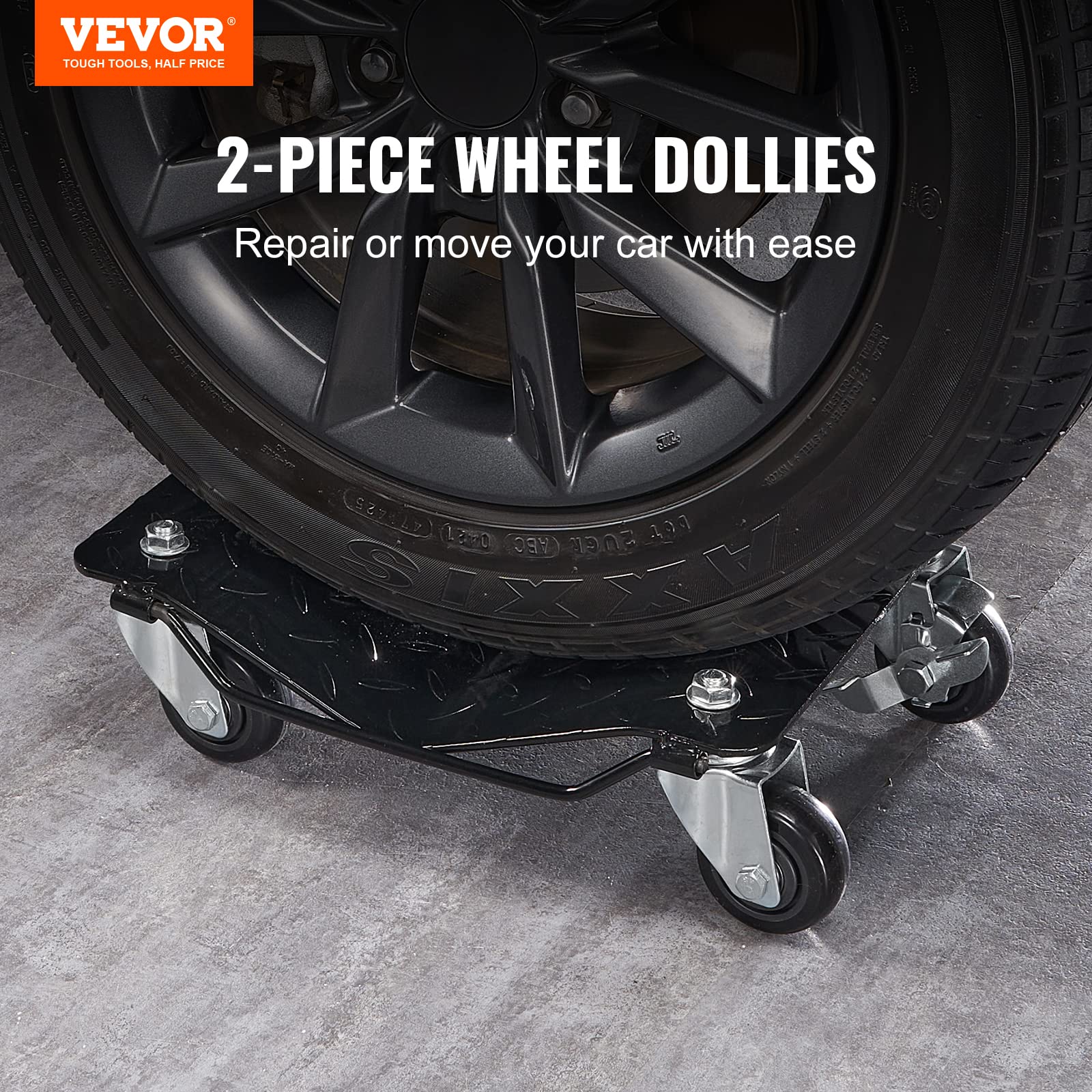 Foto 3 pulgar | Juego De 2 Muñecos Wheel Dolly Vevor Para Mudanzas De Coche De 3000 Libras - Venta Internacional.