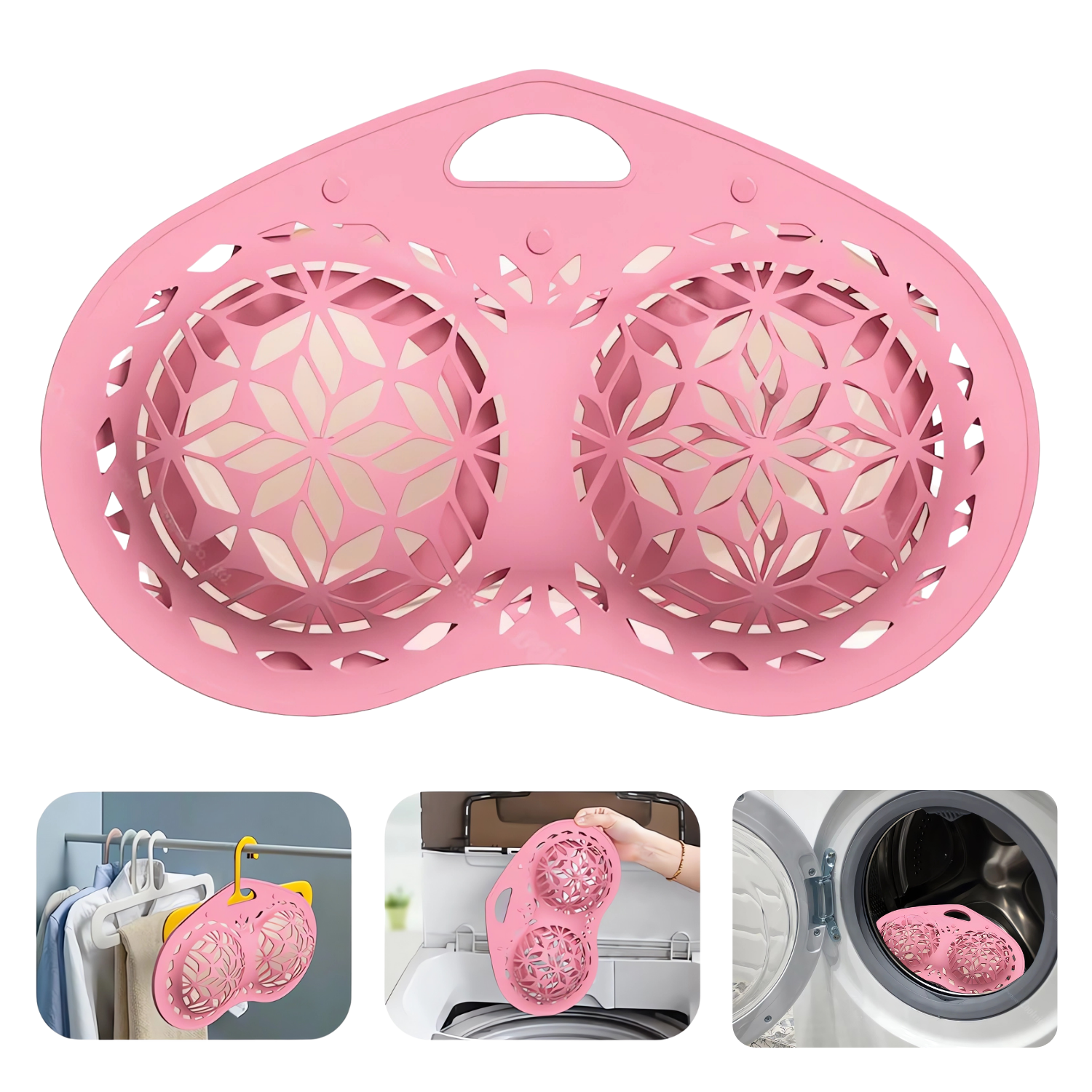 Foto 3 pulgar | Bolsa De Lavado Silicona Suave Para Brasier Y Ropa Interior O Lenceria, Bolsa De Lavado Reutilizable Antideform