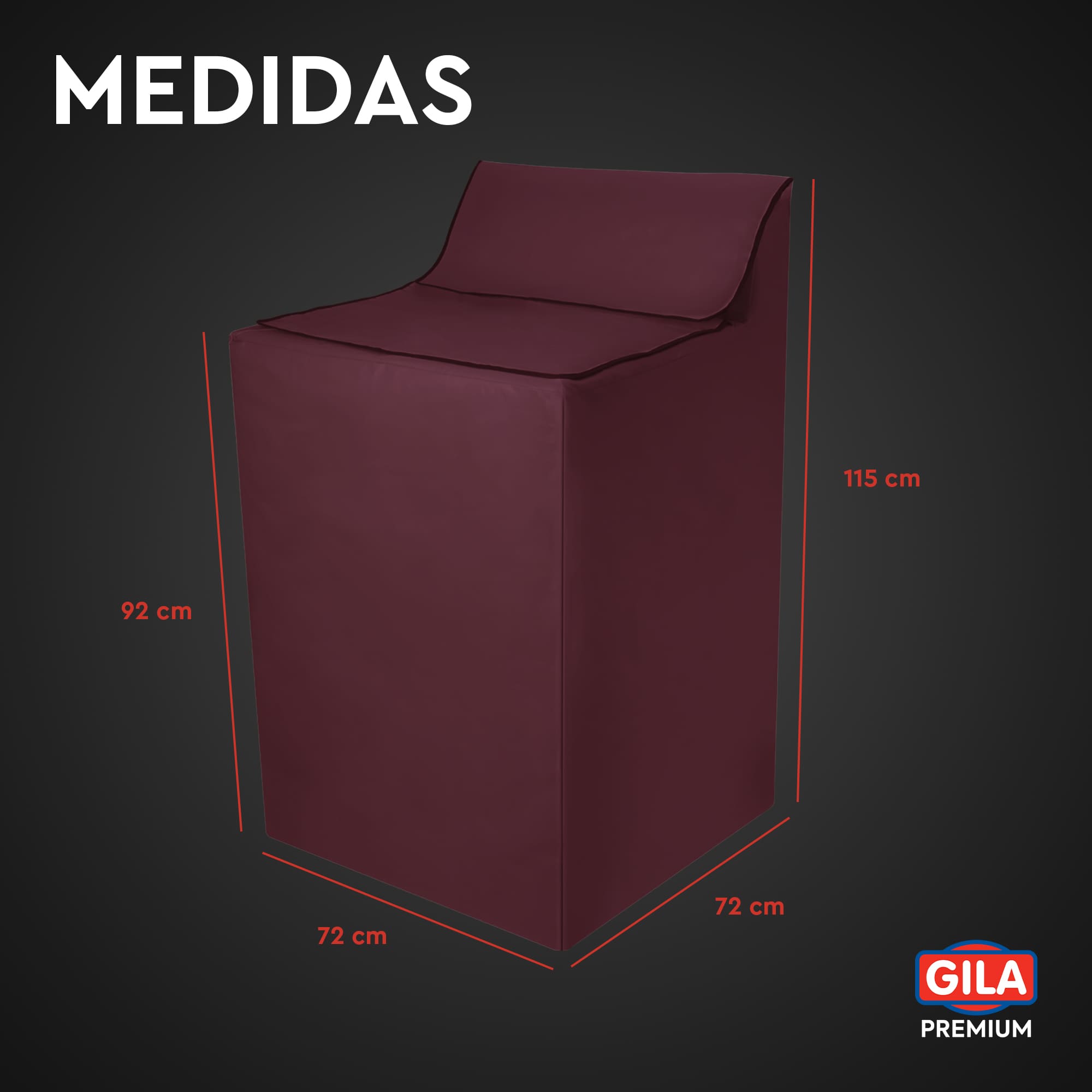 Foto 8 pulgar | Funda para Lavadora Premium Impermeable Gila Tinta