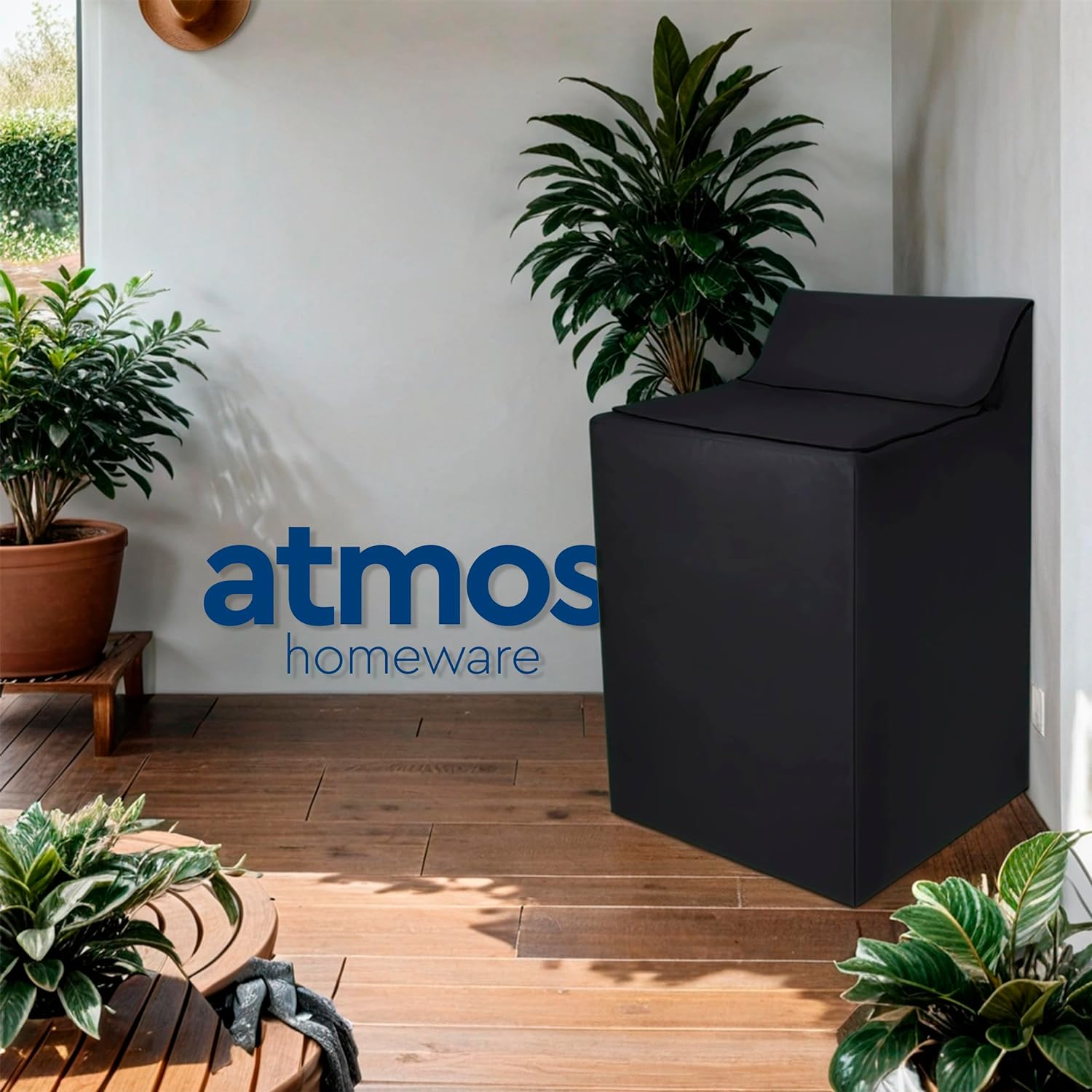 Foto 3 | Funda Para Lavadora Impermeable Atmos Homeware Negro