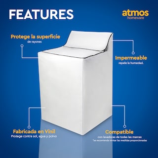 Foto 2 | Funda para Lavadora Atmos Homeware Gris