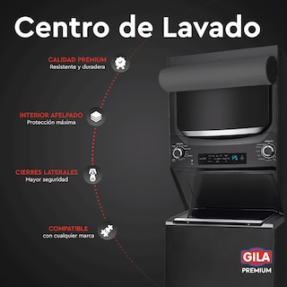 Foto 2 | Funda Para Centro De Lavado Afelpada Con Cierre ( Premium Gila) Black