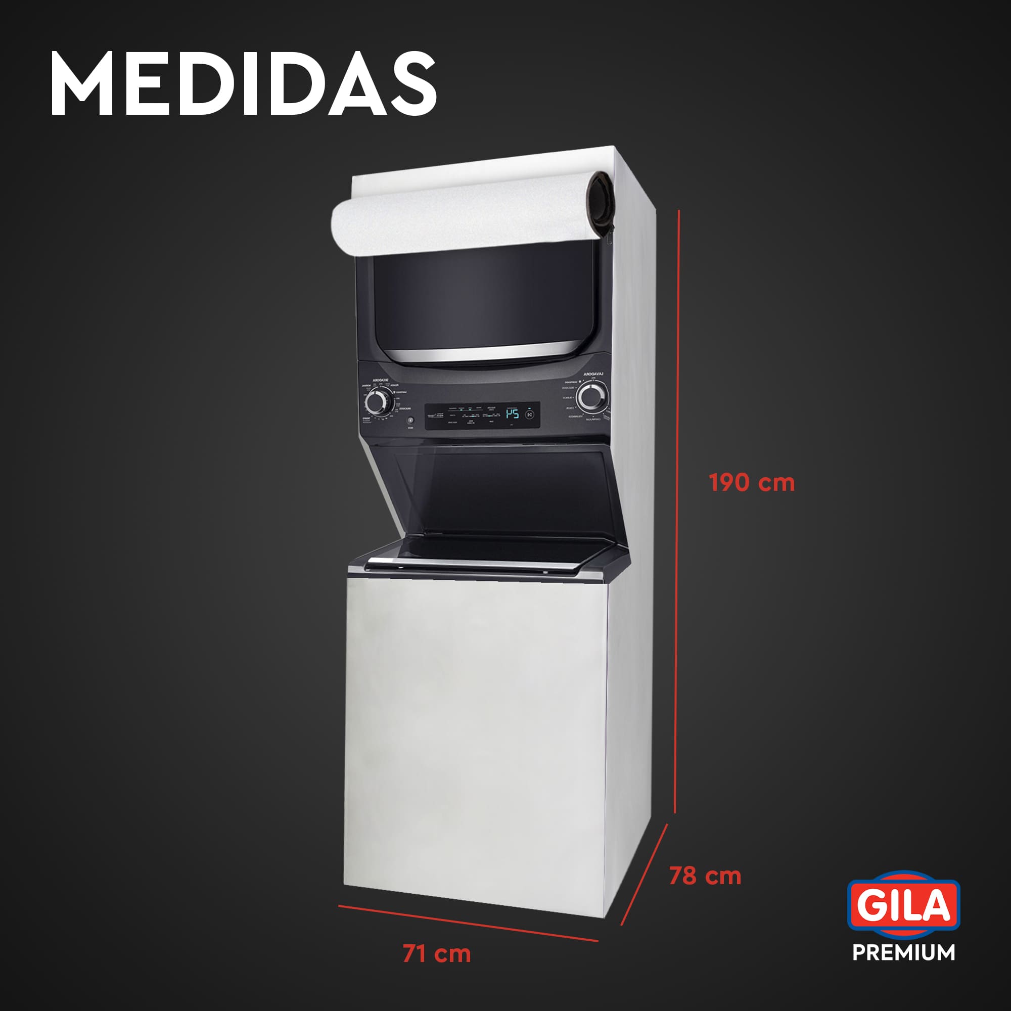 Foto 8 pulgar | Funda Para Centro De Lavado Afelpada Con Cierre ( Premium Gila) (gris)