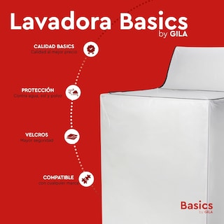 Foto 2 | Funda para Lavadora Protector Basics By Gila Plateada