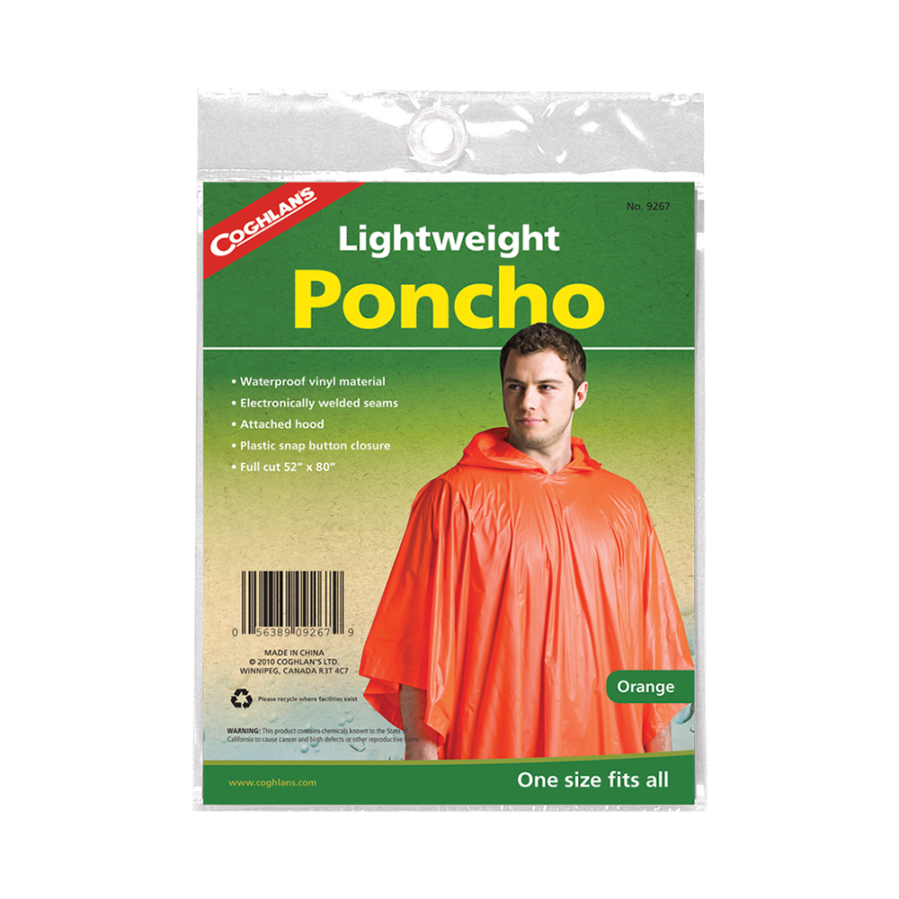 Foto 2 pulgar | Poncho de Emergencia Coghlan's Mod 9267 color Anaranjado