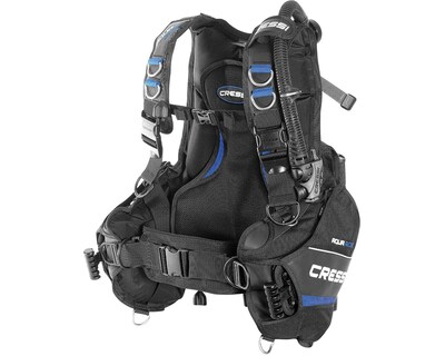 Foto 1 | BCD Cressi Aquaride Talla S Buceo Técnico color Negro/Azul