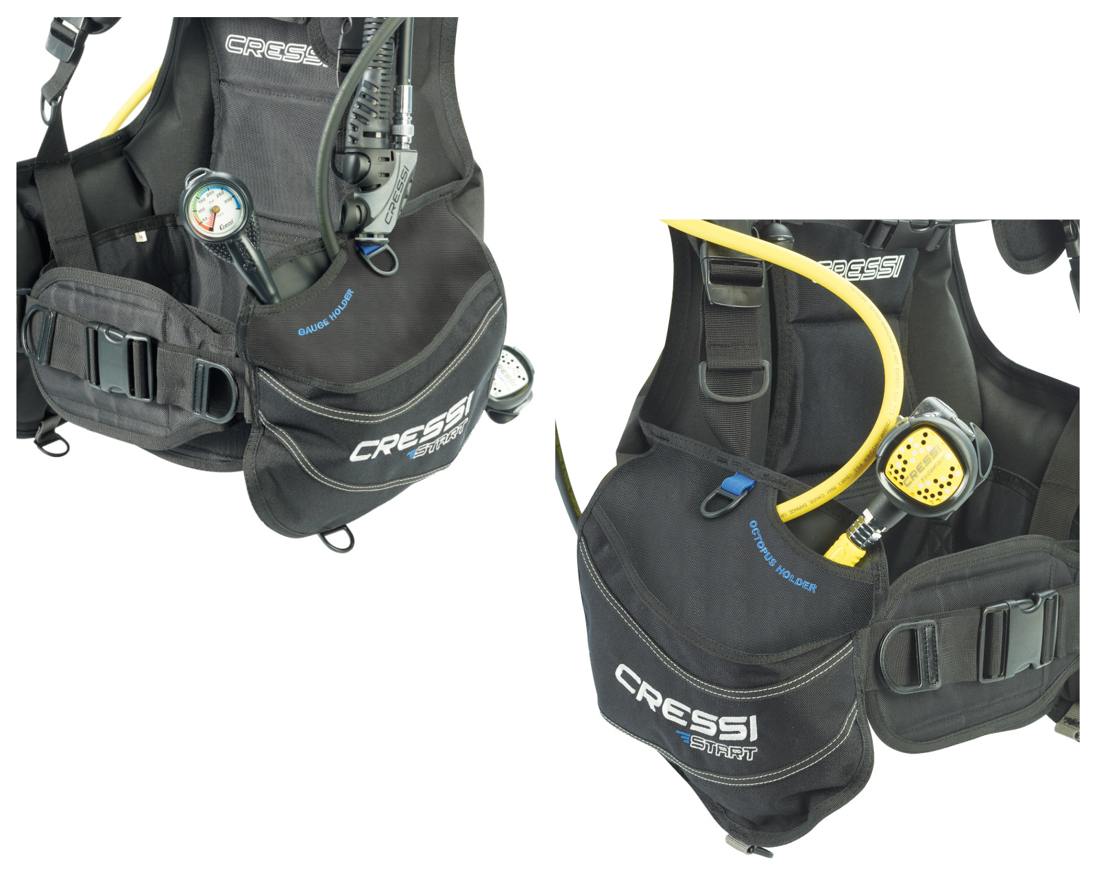 Foto 3 pulgar | BCD Cressi Start Talla S Buceo Técnico color Negro con Azul