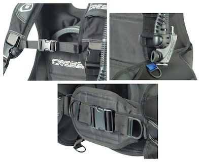 Foto 3 | BCD Cressi Start Talla S Buceo Técnico color Negro con Azul