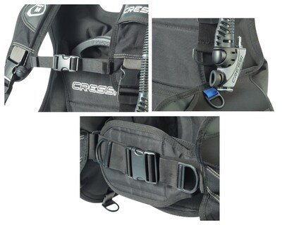 Foto 3 | Chaleco para Buceo Bcd Cressi Start talla Xs color Negro con Azul