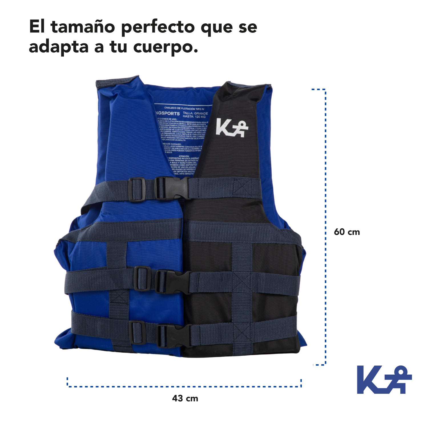 Foto 5 | Chaleco Salvavidas KingSports 300097 color Amarillo para Adulto