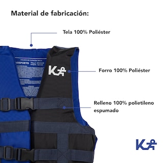 Foto 6 | Chaleco Salvavidas KingSports 300334 color Amarillo Talla Mediana