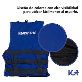 Foto 7 | Chaleco Salvavidas KingSports 300334 color Amarillo Talla Mediana