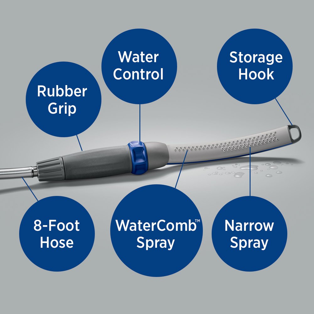 Foto 5 | Accesorio De Ducha Para Perros Waterpik Pet Wand Pro Ppr-252e Azul/gris - Venta Internacional.
