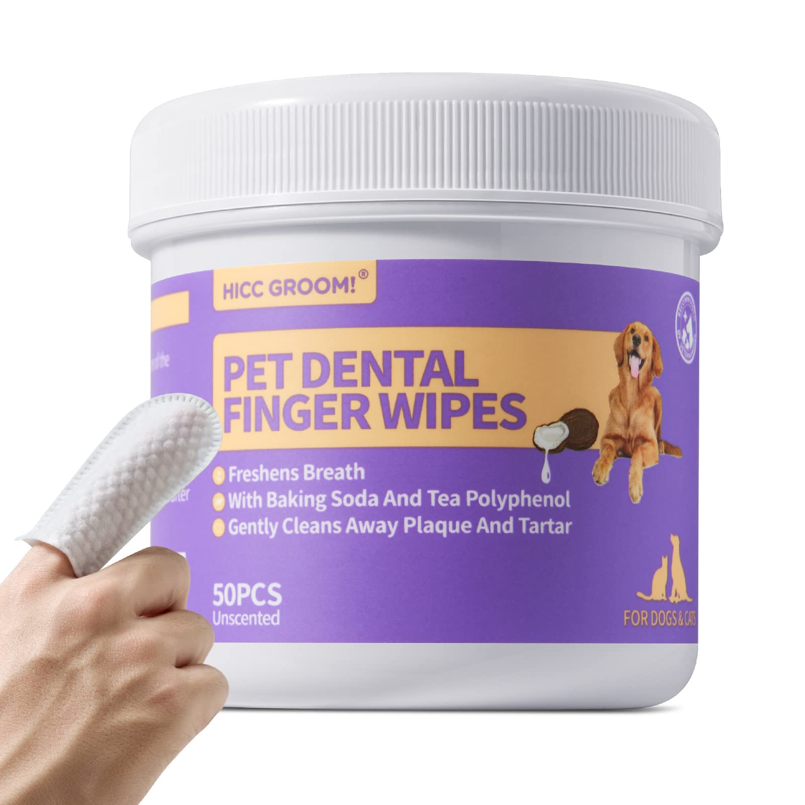 Toallitas Limpiadoras De Dientes Para Perros Y Gatos, 50 Unidades - Venta Internacional.