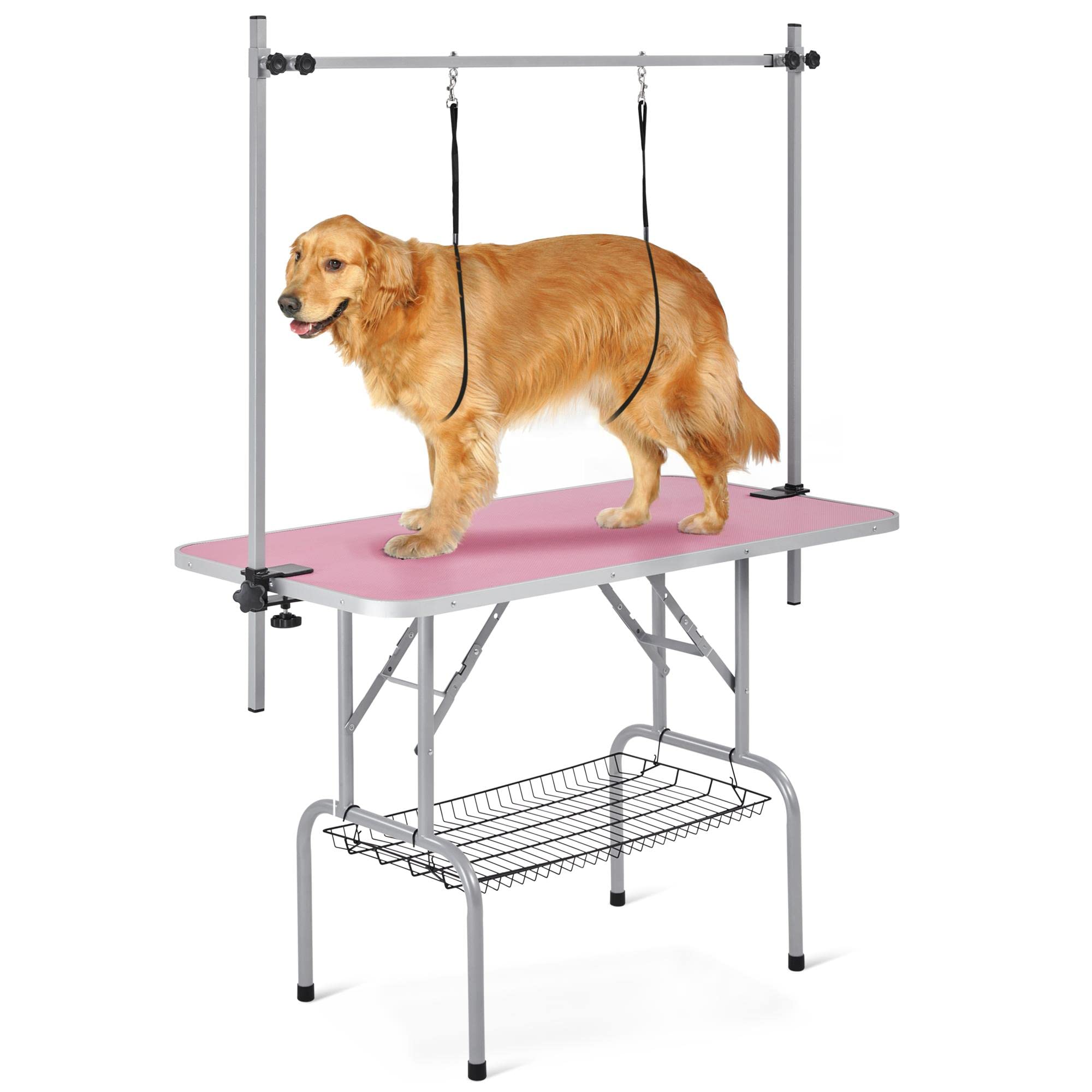 Mesa De Aseo Para Mascotas Yaheetech De 46 Pulgadas Para Perros Grandes, Ajustable - Venta Internacional.