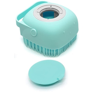 Foto 1 | Cepillo De Baño Y Dispensador De Champú De Silicona Para Mascotas Y Perros Jieyou Blue - Venta Internacional.