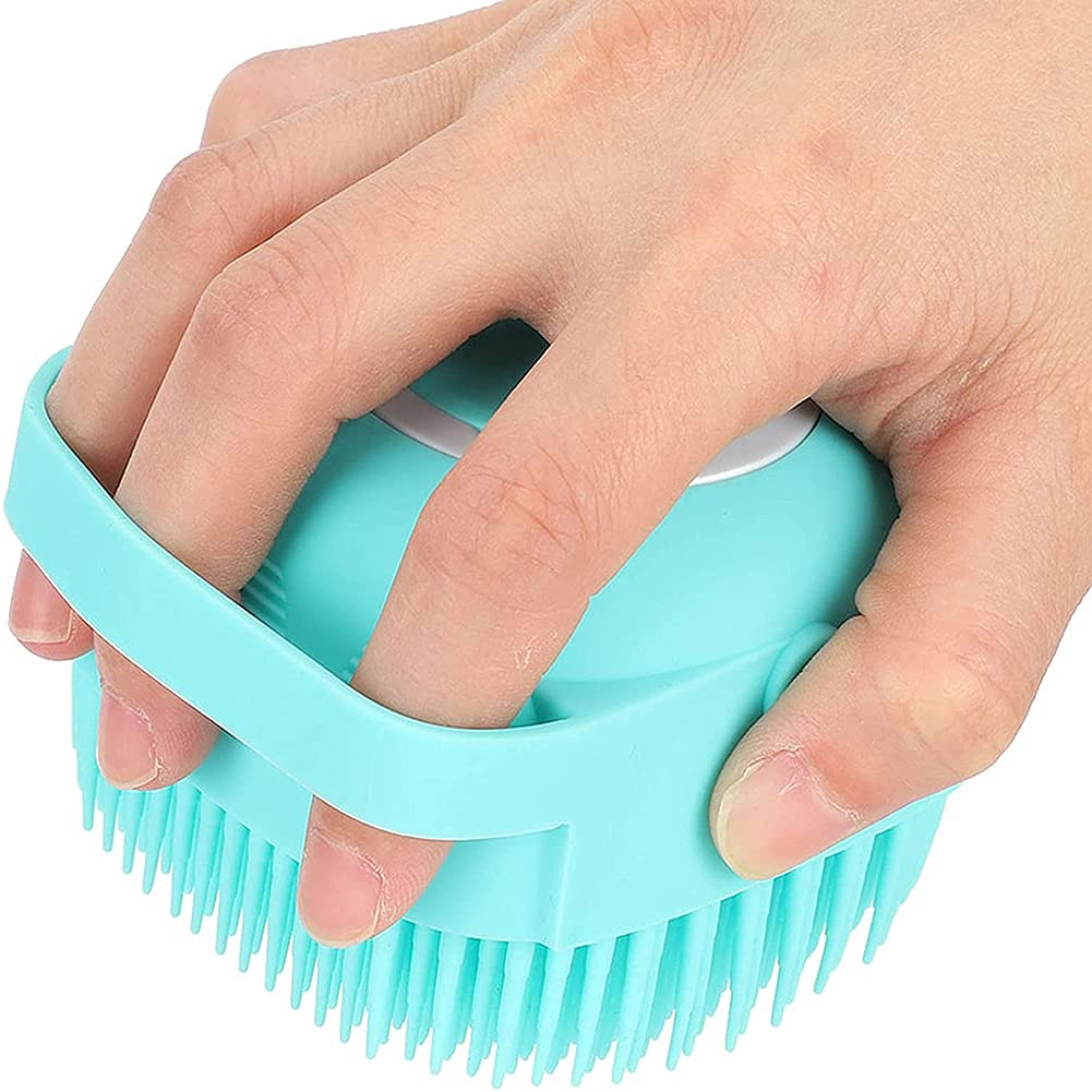 Foto 6 pulgar | Cepillo De Baño Y Dispensador De Champú De Silicona Para Mascotas Y Perros Jieyou Blue - Venta Internacional.