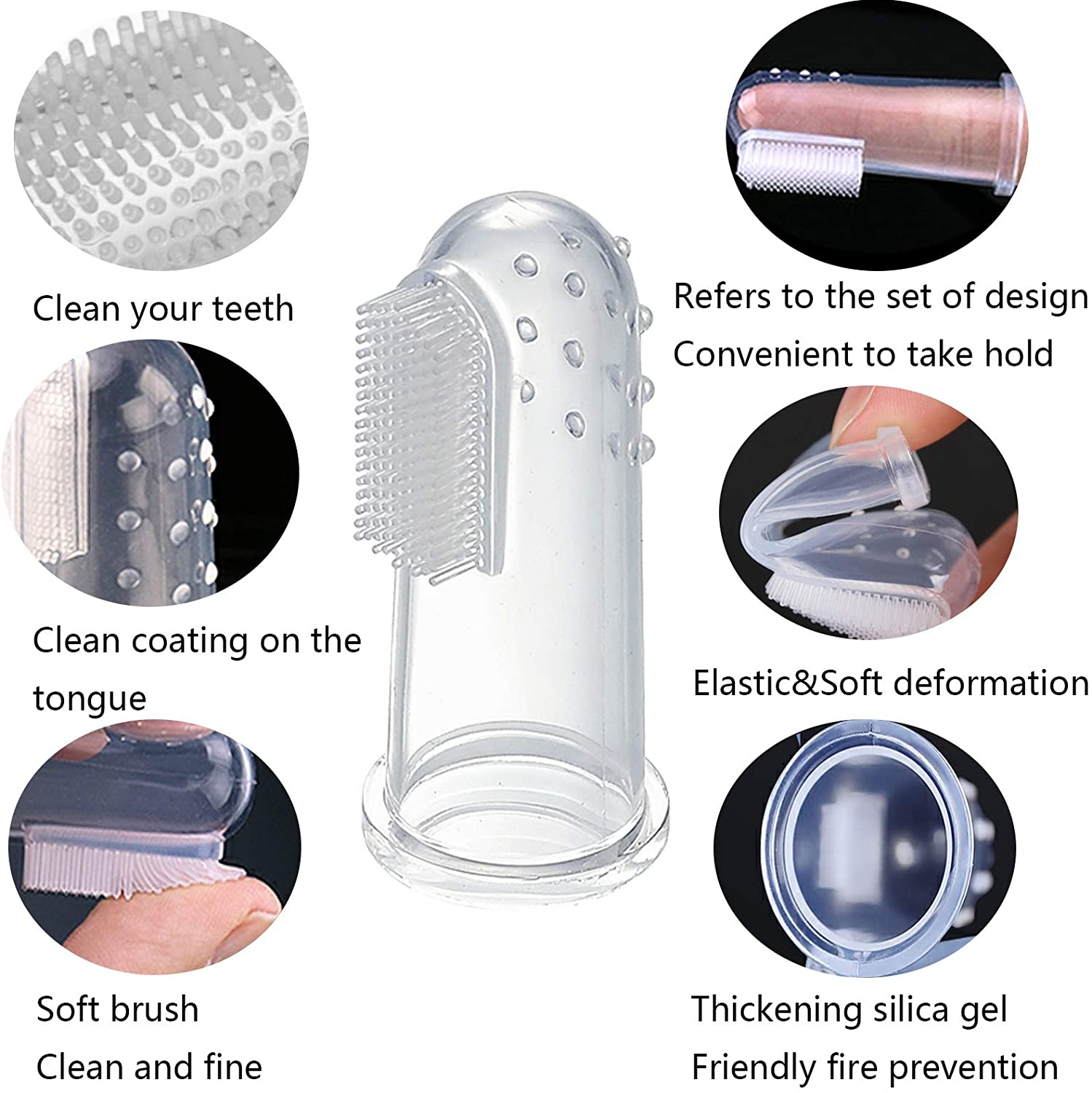 Foto 4 pulgar | Cepillo De Dientes Para Perros Y Gatos Jieyou Soft Bristles, 20 Piezas - Venta Internacional.