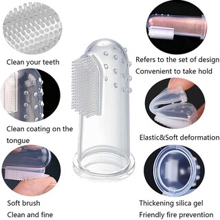 Foto 3 | Cepillo De Dientes Para Perros Y Gatos Jieyou Soft Bristles, 20 Piezas - Venta Internacional.