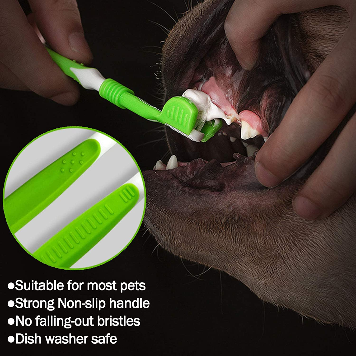 Foto 5 pulgar | Juego De Cepillos De Dientes Jieyou 7 Piezas Para Perros Y Gatos - Venta Internacional.
