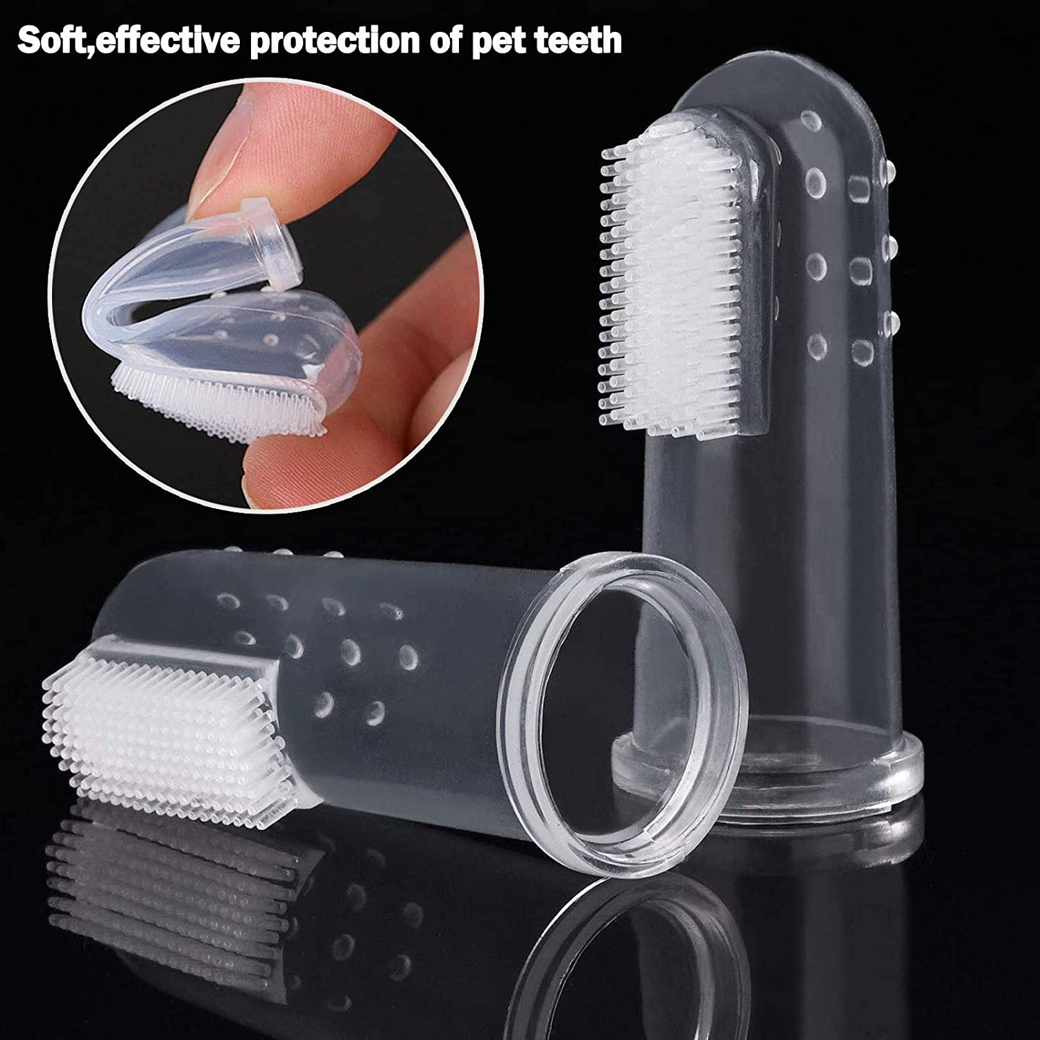 Foto 6 pulgar | Juego De Cepillos De Dientes Jieyou 7 Piezas Para Perros Y Gatos - Venta Internacional.