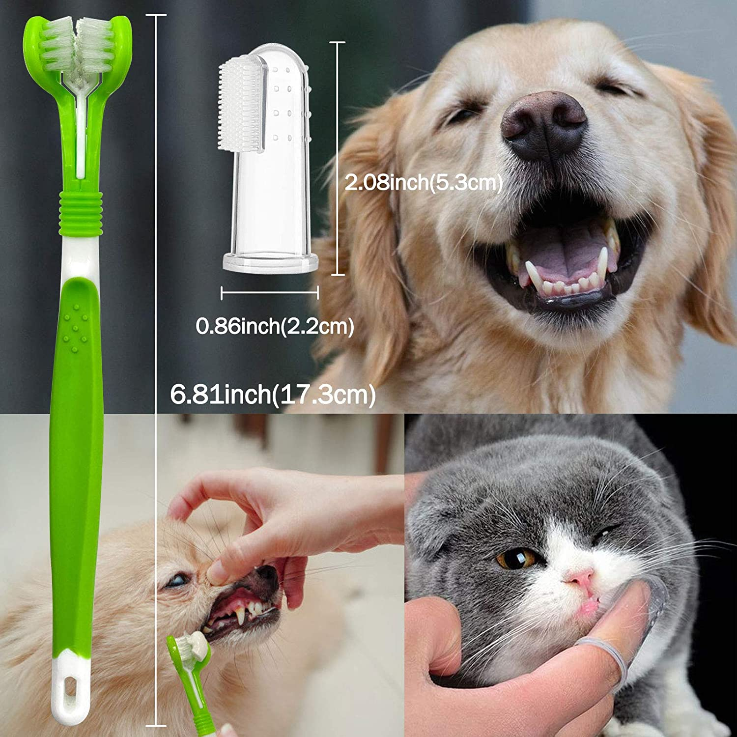 Foto 8 pulgar | Juego De Cepillos De Dientes Jieyou 7 Piezas Para Perros Y Gatos - Venta Internacional.