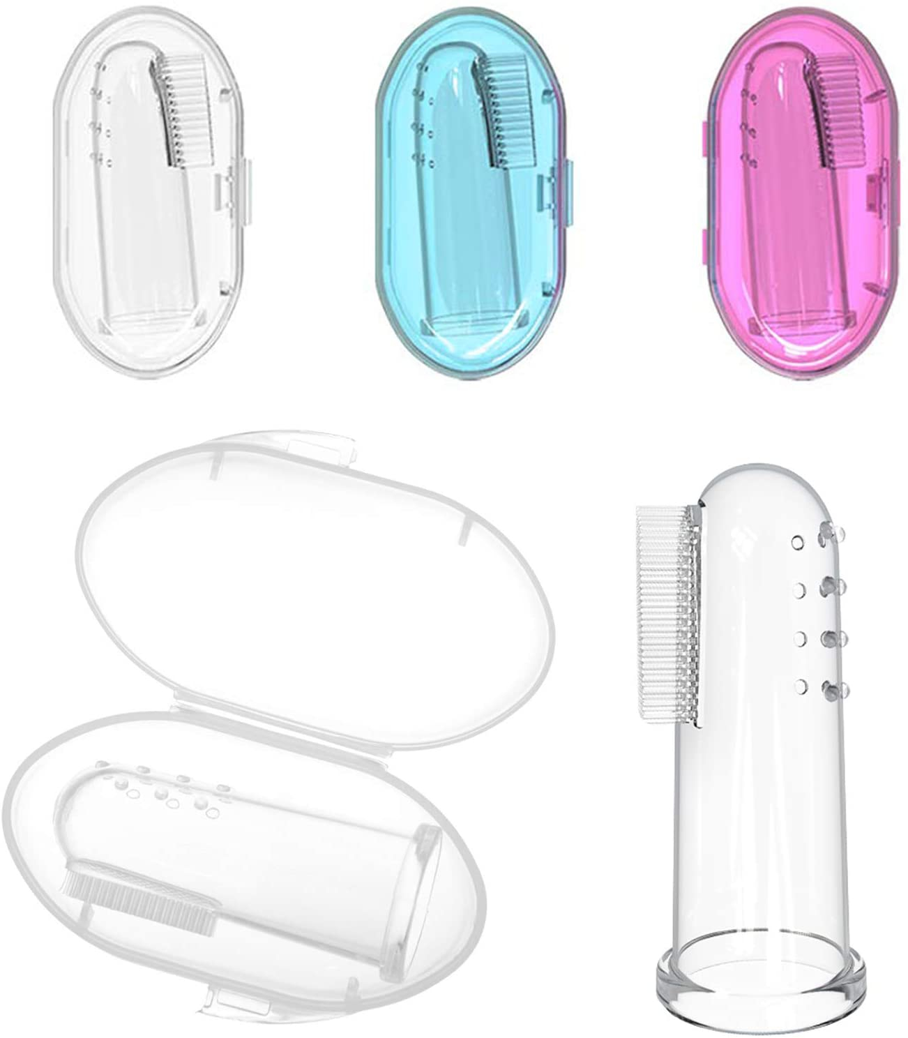 Foto 2 pulgar | Cepillo De Dientes Para Mascotas Jieyou Soft Silicone Finger Para Perros Y Gatos - Venta Internacional.