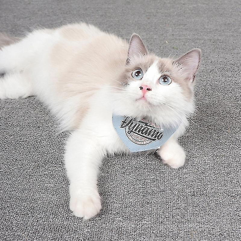 Babero Tipo Toalla Con Forma De Saliva Para Gatos Y Perros Huoguo, Color Azul Vaquero, Talla Azul  - Venta Internaciona