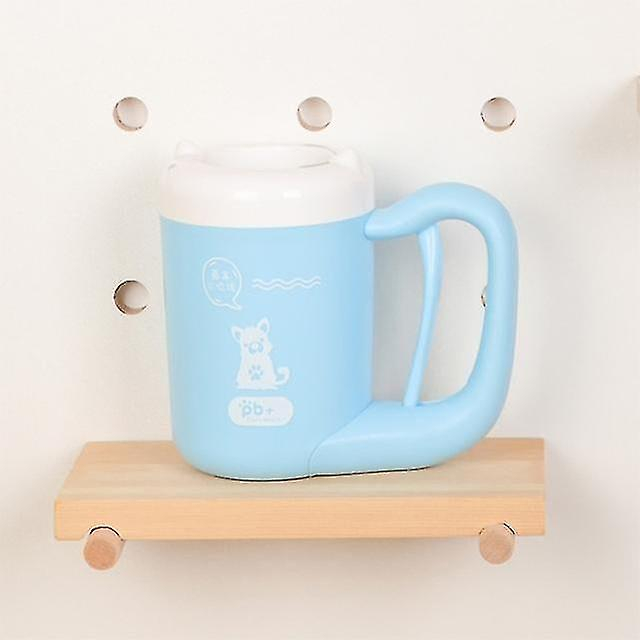 Taza Limpiadora De Pies Para Mascotas, Gatos Y Perros, Azul - Venta Internacional.