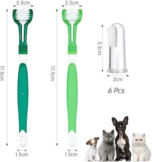 Foto 2 | Juego De Cepillos De Dientes Jieyou De 8 Piezas Para La Limpieza De Dientes De Perros Y Gatos - Venta Internacional.