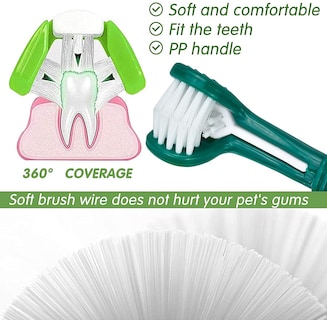 Foto 4 | Juego De Cepillos De Dientes Jieyou De 8 Piezas Para La Limpieza De Dientes De Perros Y Gatos - Venta Internacional.