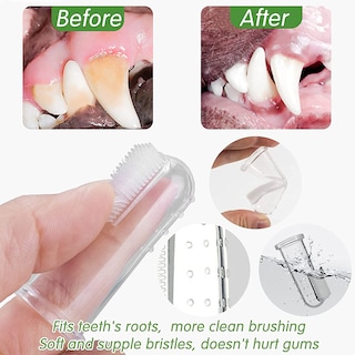 Foto 5 | Juego De Cepillos De Dientes Jieyou De 8 Piezas Para La Limpieza De Dientes De Perros Y Gatos - Venta Internacional.