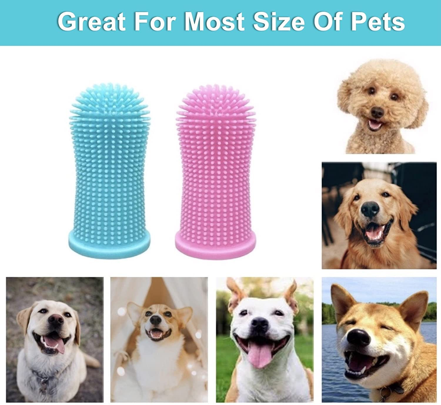 Foto 4 pulgar | Juego De Cepillos De Dientes Con Dedos Jieyou Para Perros Y Gatos, 4 Piezas - Venta Internacional.