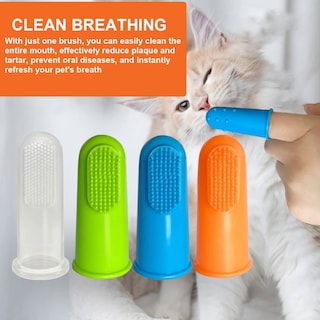 Foto 3 | Juego De Cepillos De Dientes Pet Finger Jieyou Para Perros Y Gatos (4 Unidades) - Venta Internacional.