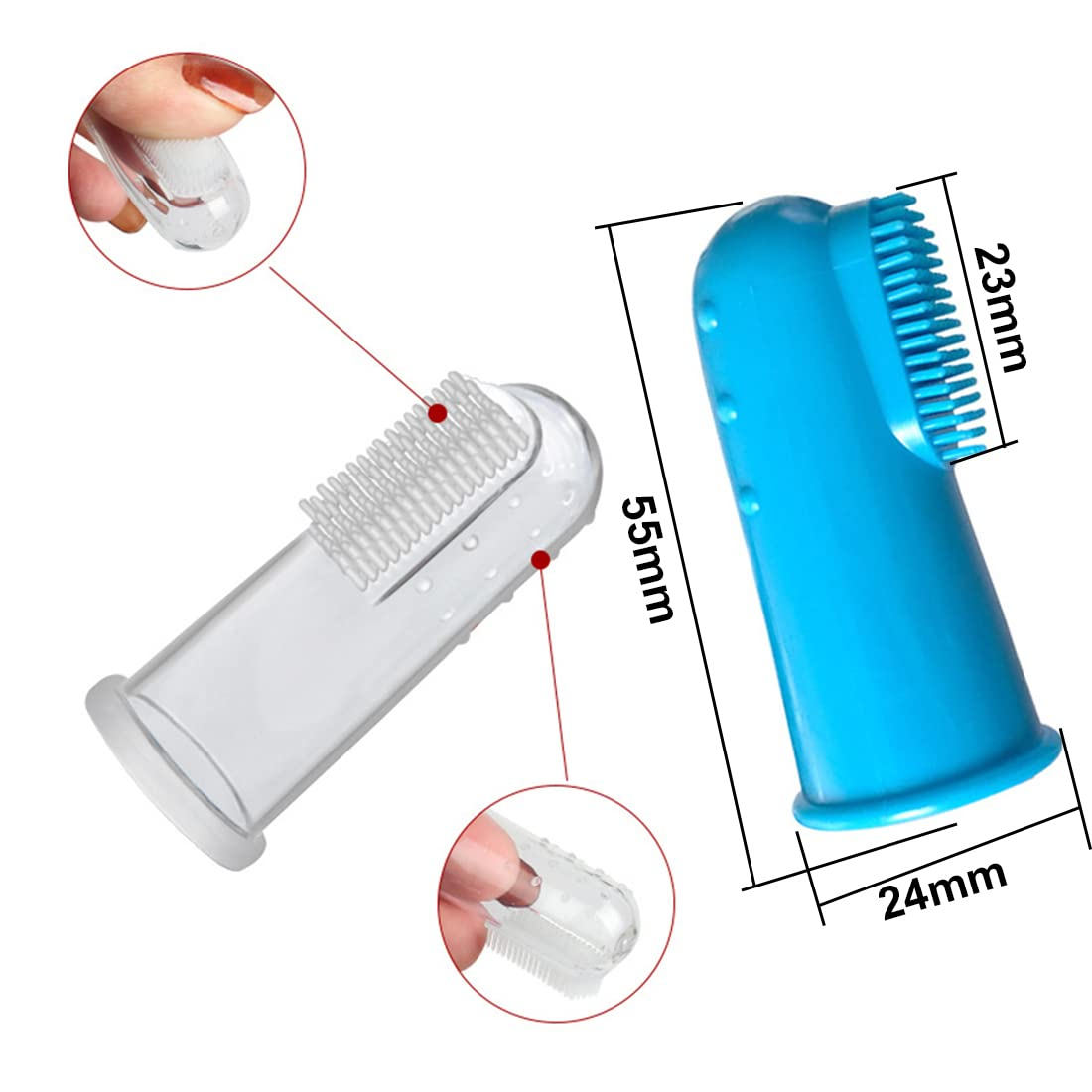 Foto 6 pulgar | Juego De Cepillos De Dientes Pet Finger Jieyou Para Perros Y Gatos (4 Unidades) - Venta Internacional.