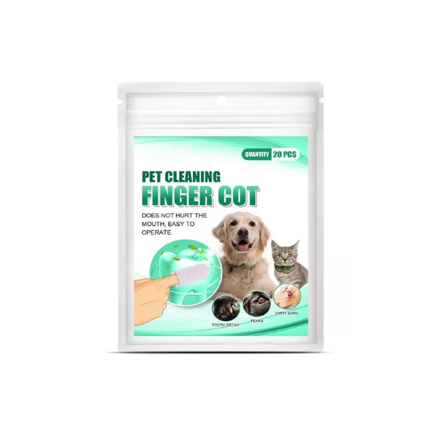 Cepillo De Dientes Para Mascotas Tipo Dedo, 20 Unidades, No Necesita Pasta - Venta Internacional.