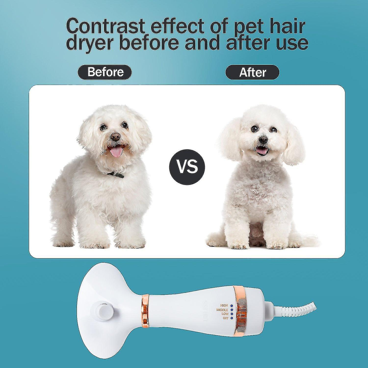 Foto 4 pulgar | Secador De Pelo Portátil Para Mascotas Y Perros 2 En 1 Con Peine 300 W 110 V/2 - Venta Internacional.