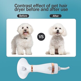 Foto 3 | Secador De Pelo Portátil Para Mascotas Y Perros 2 En 1 Con Peine 300 W 110 V/2 - Venta Internacional.