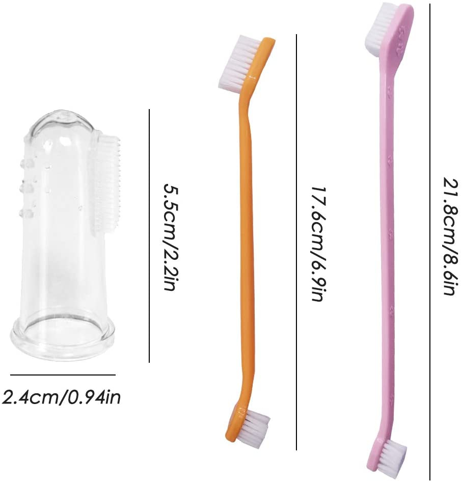 Foto 7 pulgar | Set De Cepillos De Dientes Jieyou Para La Limpieza De Dientes De Perros Y Gatos - Venta Internacional.