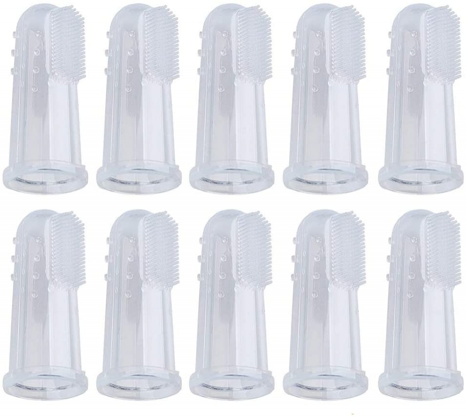 Foto 1 | Cepillo De Dientes Pet Finger, Paquete De 10 Limpiadores De Dientes De Silicona - Venta Internacional.