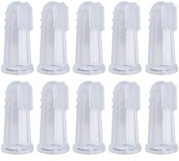 Foto 1 | Cepillo De Dientes Pet Finger, Paquete De 10 Limpiadores De Dientes De Silicona - Venta Internacional.