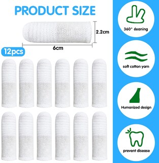 Foto 2 | Cepillo De Dientes Pet Finger Jieyou Para Perro Y Gato (12 Piezas) - Venta Internacional.
