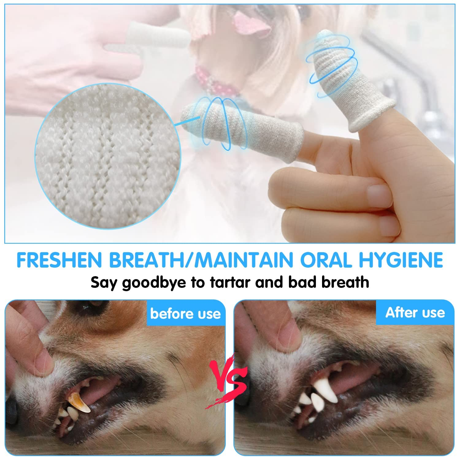 Foto 6 pulgar | Cepillo De Dientes Pet Finger Jieyou Para Perro Y Gato (12 Piezas) - Venta Internacional.
