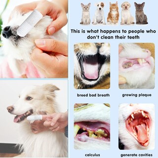 Foto 7 | Cepillo De Dientes Pet Finger Jieyou Para Perro Y Gato (12 Piezas) - Venta Internacional.