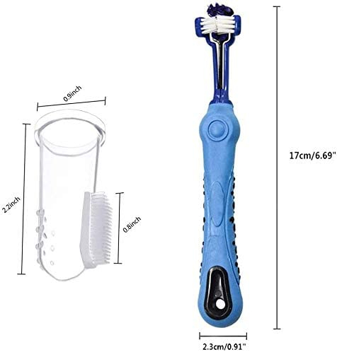 Foto 4 pulgar | Set De Cepillos De Dientes Jieyou De Caucho Natural Para Perros Y Gatos - Venta Internacional.