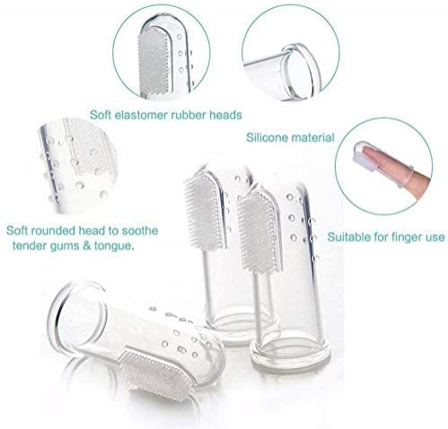 Foto 7 pulgar | Set De Cepillos De Dientes Jieyou De Caucho Natural Para Perros Y Gatos - Venta Internacional.