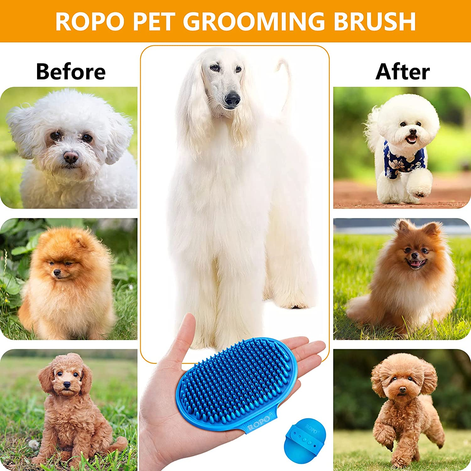 Foto 7 pulgar | Cepillo De Aseo Para Perros Jieyou Con Mango Anular Ajustable - Venta Internacional.