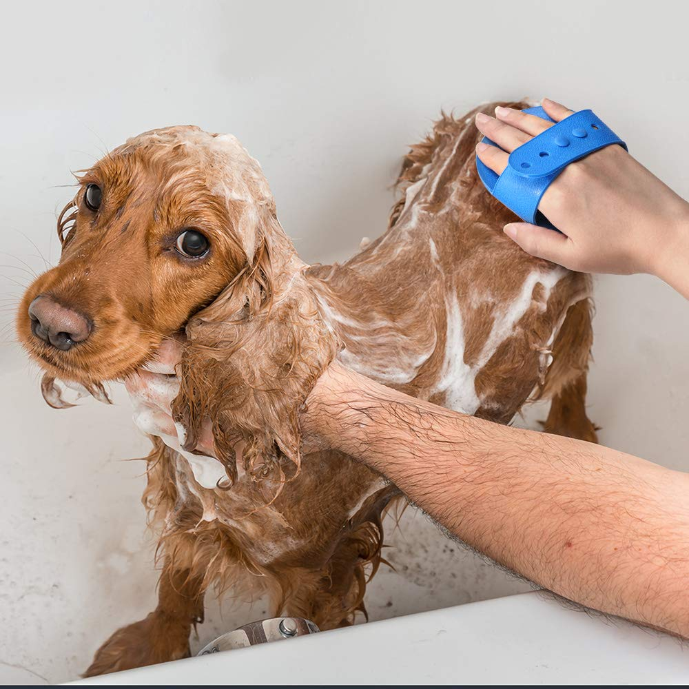 Foto 6 | Paquete De 2 Cepillos De Baño Para Mascotas Jieyou De Silicona Para Perros Y Gatos - Venta Internacional.